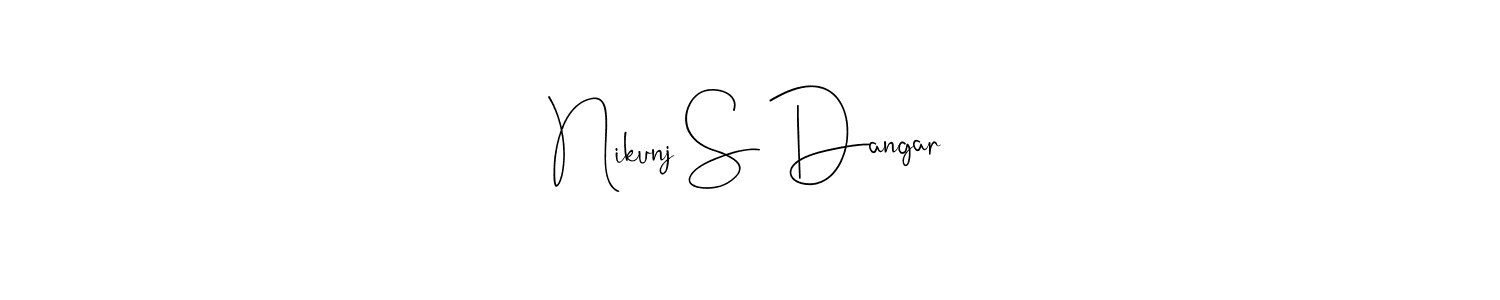 Create a beautiful signature design for name Nikunj S Dangar. With this signature (Andilay-7BmLP) fonts, you can make a handwritten signature for free. Nikunj S Dangar signature style 4 images and pictures png