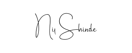 Upgrade your professional image with Nil Shinde signature created with Andilay-7BmLP font. Fast, free, and watermark-free download. Nil Shinde signature style 4 images and pictures png