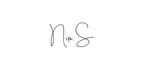 Nila S stylish signature style. Best Handwritten Sign (Andilay-7BmLP) for my name. Handwritten Signature Collection Ideas for my name Nila S. Nila S signature style 4 images and pictures png