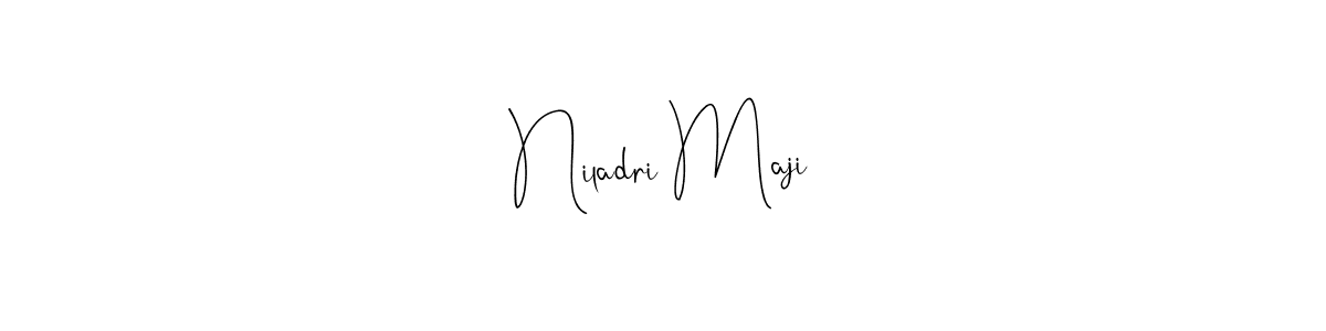 Also You can easily find your signature by using the search form. We will create Niladri Maji name handwritten signature images for you free of cost using Andilay-7BmLP sign style. Niladri Maji signature style 4 images and pictures png