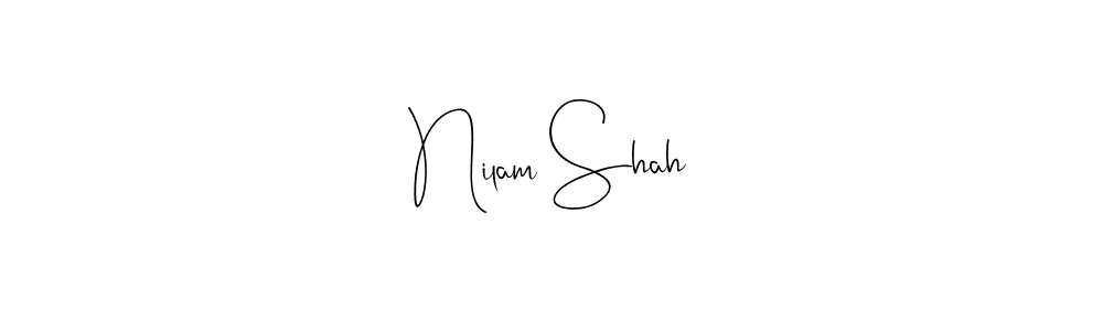 Design your own signature with our free online signature maker. With this signature software, you can create a handwritten (Andilay-7BmLP) signature for name Nilam Shah. Nilam Shah signature style 4 images and pictures png