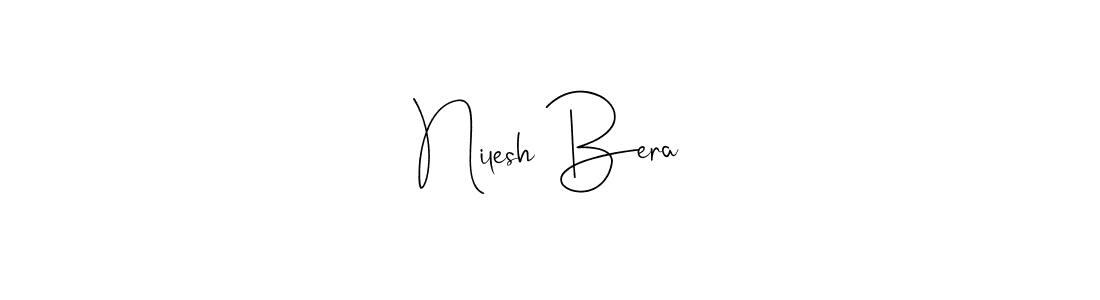 Make a beautiful signature design for name Nilesh Bera. Use this online signature maker to create a handwritten signature for free. Nilesh Bera signature style 4 images and pictures png