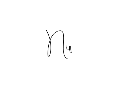 How to make Nill name signature. Use Andilay-7BmLP style for creating short signs online. This is the latest handwritten sign. Nill signature style 4 images and pictures png
