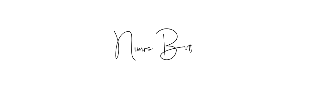 Once you've used our free online signature maker to create your best signature Andilay-7BmLP style, it's time to enjoy all of the benefits that Nimra Butt name signing documents. Nimra Butt signature style 4 images and pictures png
