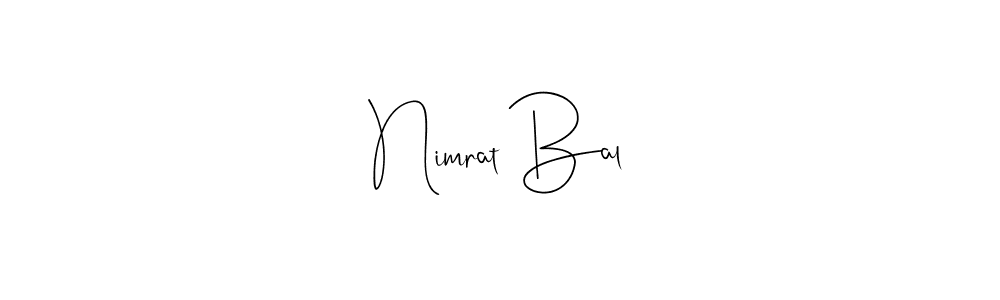 Make a beautiful signature design for name Nimrat Bal. Use this online signature maker to create a handwritten signature for free. Nimrat Bal signature style 4 images and pictures png