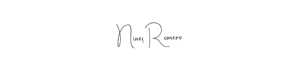 if you are searching for the best signature style for your name Ninel Romero. so please give up your signature search. here we have designed multiple signature styles  using Andilay-7BmLP. Ninel Romero signature style 4 images and pictures png