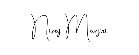 Enhance your business communications with Niraj Manjhi signature in Andilay-7BmLP lettering. Clean, modern, and universally compatible. Niraj Manjhi signature style 4 images and pictures png