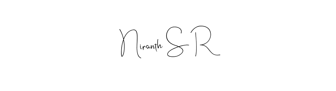 Also we have Niranth S R name is the best signature style. Create professional handwritten signature collection using Andilay-7BmLP autograph style. Niranth S R signature style 4 images and pictures png