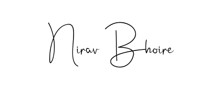 Practice writing Nirav Bhoire with the flow of Andilay-7BmLP lettering. A fantastic source of inspiration for developing your personal signature style. Nirav Bhoire signature style 4 images and pictures png