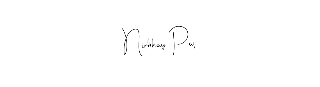 Make a beautiful signature design for name Nirbhay Pal. Use this online signature maker to create a handwritten signature for free. Nirbhay Pal signature style 4 images and pictures png