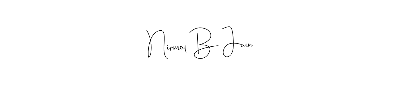 Use a signature maker to create a handwritten signature online. With this signature software, you can design (Andilay-7BmLP) your own signature for name Nirmal B Jain. Nirmal B Jain signature style 4 images and pictures png