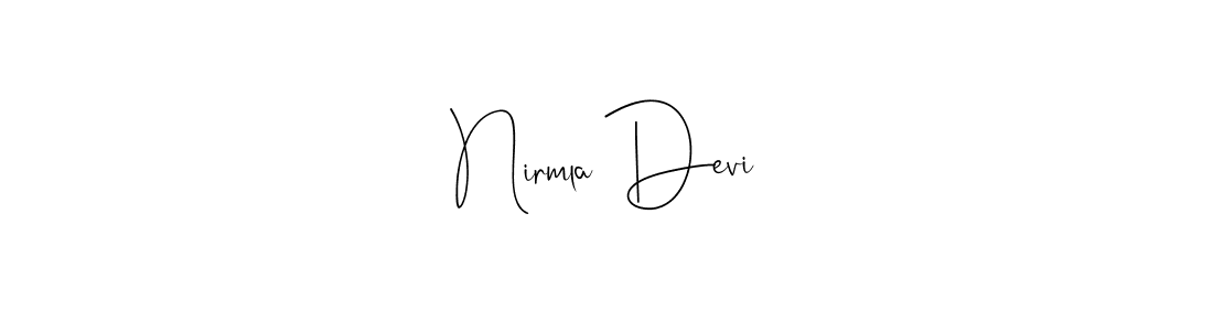 Nirmla Devi stylish signature style. Best Handwritten Sign (Andilay-7BmLP) for my name. Handwritten Signature Collection Ideas for my name Nirmla Devi. Nirmla Devi signature style 4 images and pictures png