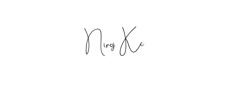 Design your own signature with our free online signature maker. With this signature software, you can create a handwritten (Andilay-7BmLP) signature for name Niroj Kc. Niroj Kc signature style 4 images and pictures png