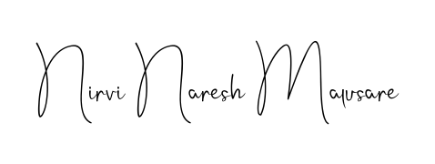 Make your name Nirvi Naresh Malusare memorable on every contract using Andilay-7BmLP autograph style. Instant transparent background export available. Nirvi Naresh Malusare signature style 4 images and pictures png