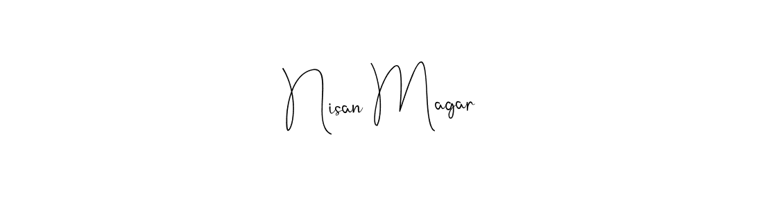 Make a beautiful signature design for name Nisan Magar. Use this online signature maker to create a handwritten signature for free. Nisan Magar signature style 4 images and pictures png