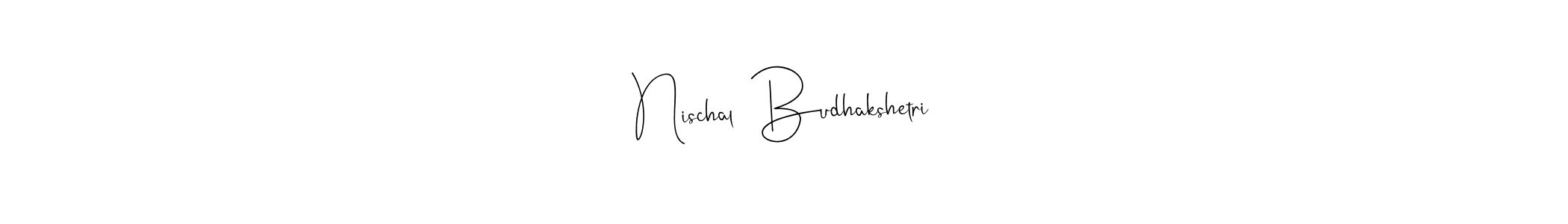 Use a signature maker to create a handwritten signature online. With this signature software, you can design (Andilay-7BmLP) your own signature for name Nischal  Budhakshetri. Nischal  Budhakshetri signature style 4 images and pictures png