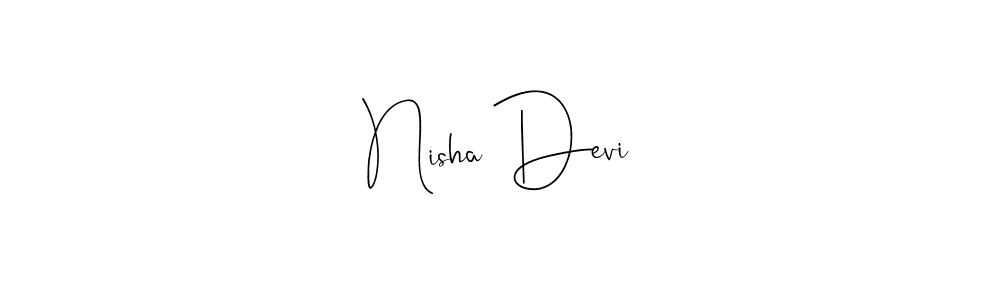 Also You can easily find your signature by using the search form. We will create Nisha Devi name handwritten signature images for you free of cost using Andilay-7BmLP sign style. Nisha Devi signature style 4 images and pictures png