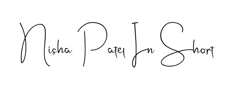 Personalize your online presence with Nisha Patel In Short signature rendered in elegant Andilay-7BmLP font. Great for website footers and blogs. Nisha Patel In Short signature style 4 images and pictures png