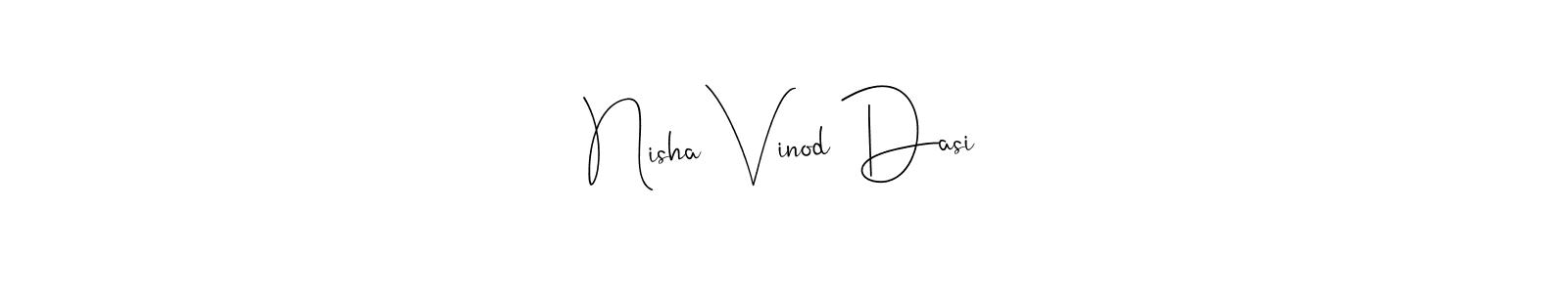 if you are searching for the best signature style for your name Nisha Vinod Dasi. so please give up your signature search. here we have designed multiple signature styles  using Andilay-7BmLP. Nisha Vinod Dasi signature style 4 images and pictures png