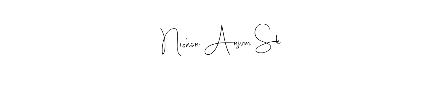 How to make Nishan Anjum Sk signature? Andilay-7BmLP is a professional autograph style. Create handwritten signature for Nishan Anjum Sk name. Nishan Anjum Sk signature style 4 images and pictures png