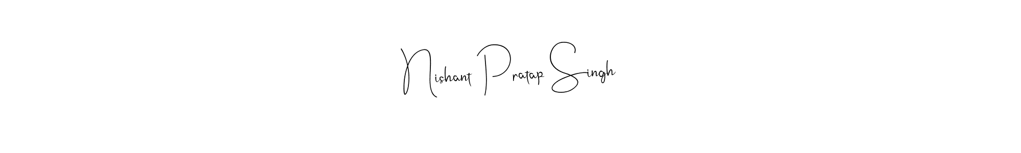 if you are searching for the best signature style for your name Nishant Pratap Singh. so please give up your signature search. here we have designed multiple signature styles  using Andilay-7BmLP. Nishant Pratap Singh signature style 4 images and pictures png