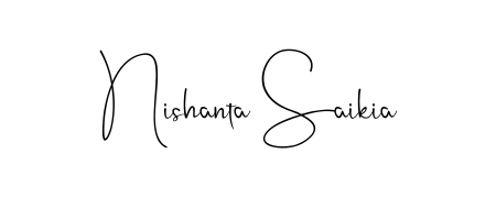 Also You can easily find your signature by using the search form. We will create Nishanta Saikia name handwritten signature images for you free of cost using Andilay-7BmLP sign style. Nishanta Saikia signature style 4 images and pictures png