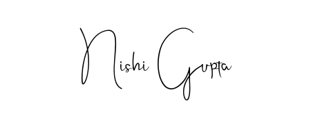 Use a signature maker to create a handwritten signature online. With this signature software, you can design (Andilay-7BmLP) your own signature for name Nishi Gupta. Nishi Gupta signature style 4 images and pictures png
