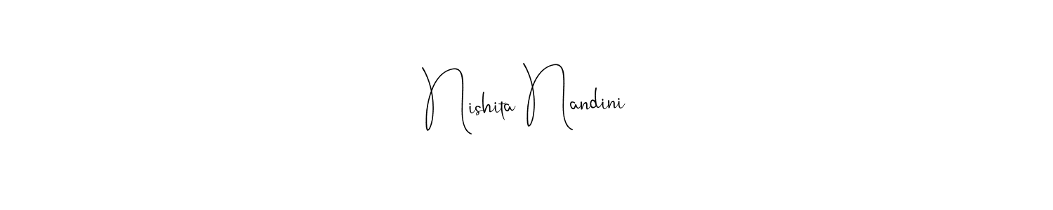 You can use this online signature creator to create a handwritten signature for the name Nishita Nandini. This is the best online autograph maker. Nishita Nandini signature style 4 images and pictures png