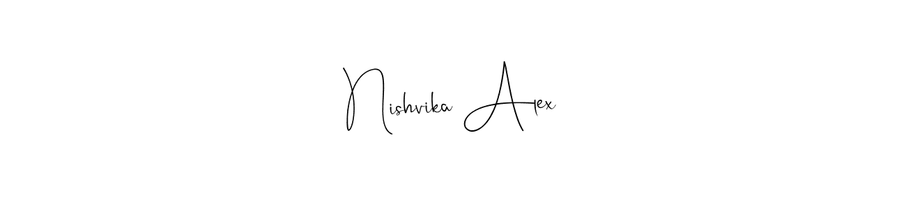 Make a beautiful signature design for name Nishvika Alex. Use this online signature maker to create a handwritten signature for free. Nishvika Alex signature style 4 images and pictures png