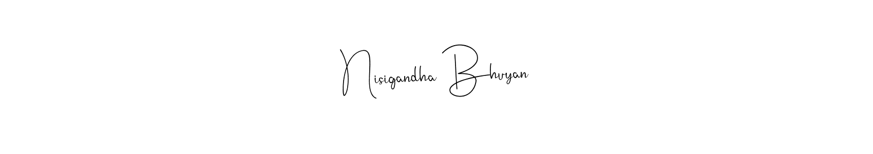 Also You can easily find your signature by using the search form. We will create Nisigandha Bhuyan name handwritten signature images for you free of cost using Andilay-7BmLP sign style. Nisigandha Bhuyan signature style 4 images and pictures png