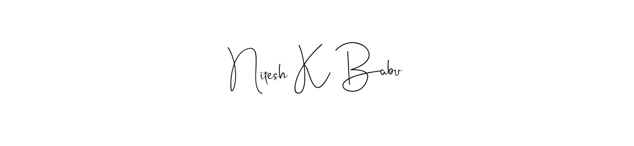Best and Professional Signature Style for Nitesh K Babu. Andilay-7BmLP Best Signature Style Collection. Nitesh K Babu signature style 4 images and pictures png