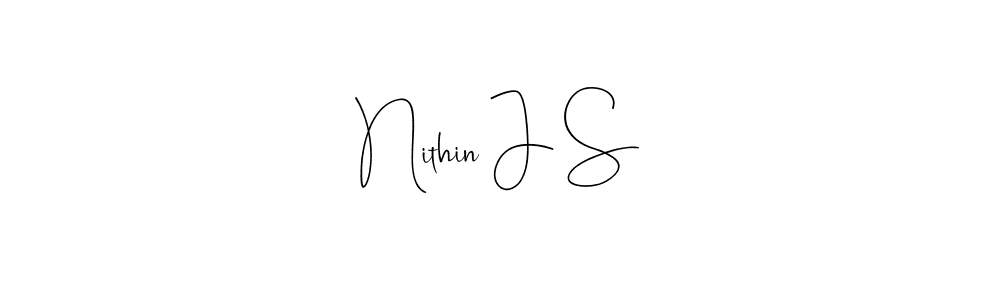 Use a signature maker to create a handwritten signature online. With this signature software, you can design (Andilay-7BmLP) your own signature for name Nithin J S. Nithin J S signature style 4 images and pictures png
