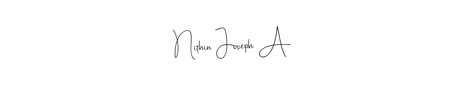 Here are the top 10 professional signature styles for the name Nithin Joseph A. These are the best autograph styles you can use for your name. Nithin Joseph A signature style 4 images and pictures png