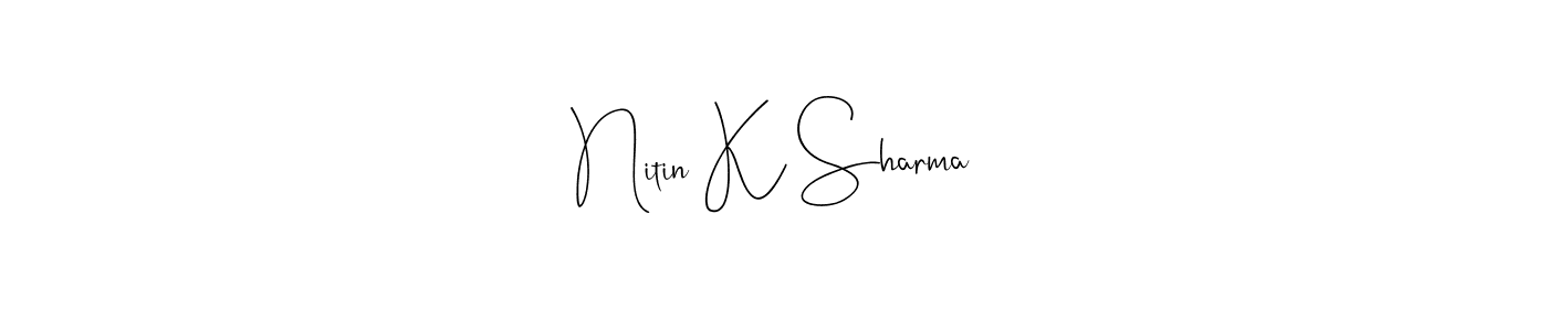 It looks lik you need a new signature style for name Nitin K Sharma. Design unique handwritten (Andilay-7BmLP) signature with our free signature maker in just a few clicks. Nitin K Sharma signature style 4 images and pictures png