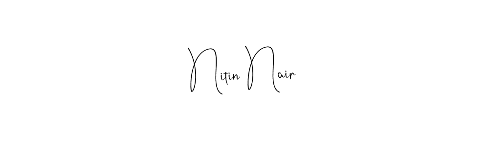 Make a beautiful signature design for name Nitin Nair. Use this online signature maker to create a handwritten signature for free. Nitin Nair signature style 4 images and pictures png