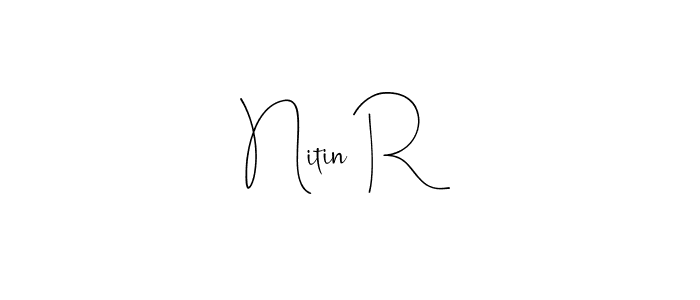 Here are the top 10 professional signature styles for the name Nitin R. These are the best autograph styles you can use for your name. Nitin R signature style 4 images and pictures png