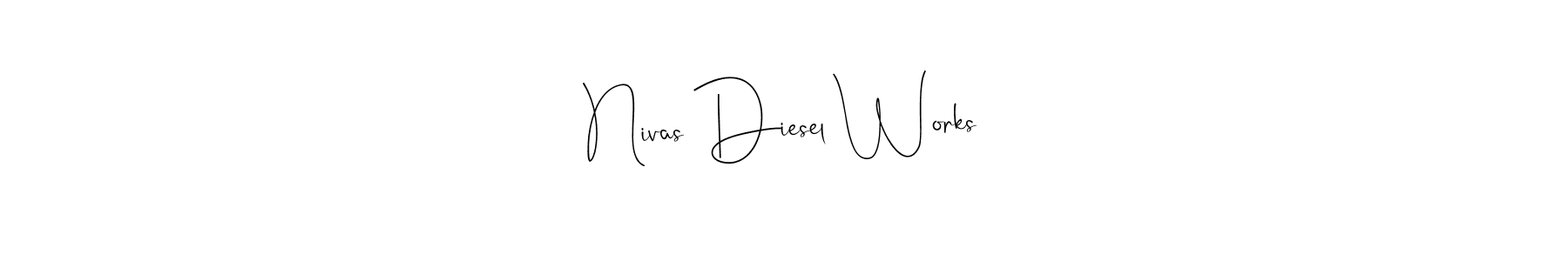 You can use this online signature creator to create a handwritten signature for the name Nivas Diesel Works. This is the best online autograph maker. Nivas Diesel Works signature style 4 images and pictures png