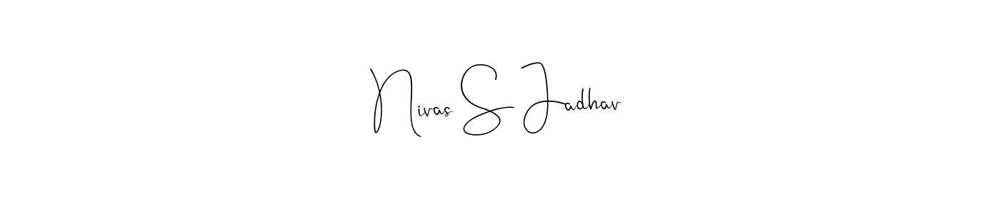 Use a signature maker to create a handwritten signature online. With this signature software, you can design (Andilay-7BmLP) your own signature for name Nivas S Jadhav. Nivas S Jadhav signature style 4 images and pictures png