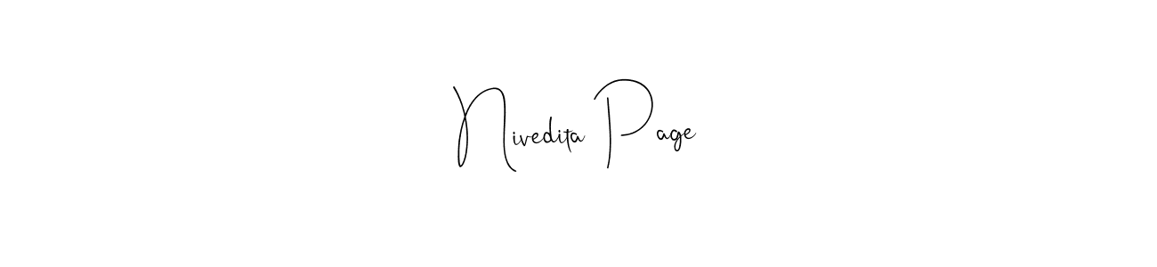 Also You can easily find your signature by using the search form. We will create Nivedita Page name handwritten signature images for you free of cost using Andilay-7BmLP sign style. Nivedita Page signature style 4 images and pictures png
