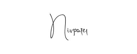 How to make Nivpatel name signature. Use Andilay-7BmLP style for creating short signs online. This is the latest handwritten sign. Nivpatel signature style 4 images and pictures png