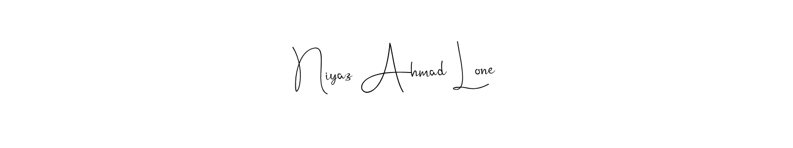 The best way (Andilay-7BmLP) to make a short signature is to pick only two or three words in your name. The name Niyaz Ahmad Lone include a total of six letters. For converting this name. Niyaz Ahmad Lone signature style 4 images and pictures png