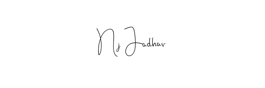 You can use this online signature creator to create a handwritten signature for the name Nj Jadhav. This is the best online autograph maker. Nj Jadhav signature style 4 images and pictures png