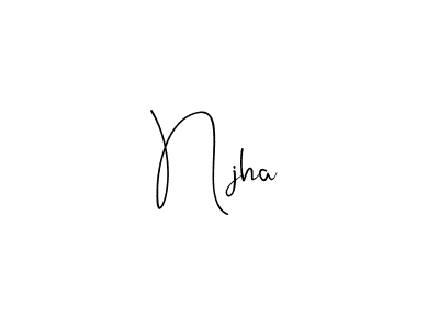This is the best signature style for the Njha name. Also you like these signature font (Andilay-7BmLP). Mix name signature. Njha signature style 4 images and pictures png