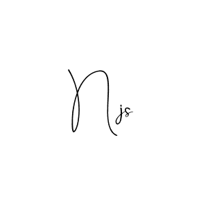 How to make Njs signature? Andilay-7BmLP is a professional autograph style. Create handwritten signature for Njs name. Njs signature style 4 images and pictures png