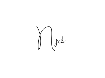 Use a signature maker to create a handwritten signature online. With this signature software, you can design (Andilay-7BmLP) your own signature for name Njxd. Njxd signature style 4 images and pictures png