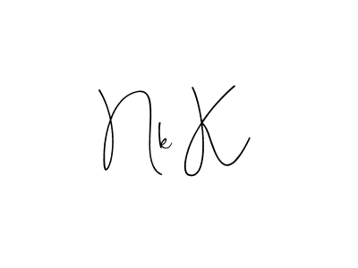 See photos of Nk K official signature by Spectra . Check more albums & portfolios. Read reviews & check more about Andilay-7BmLP font. Nk K signature style 4 images and pictures png