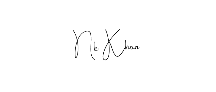 Make a short Nk Khan signature style. Manage your documents anywhere anytime using Andilay-7BmLP. Create and add eSignatures, submit forms, share and send files easily. Nk Khan signature style 4 images and pictures png