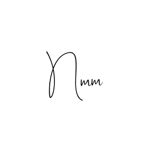 How to make Nmm signature? Andilay-7BmLP is a professional autograph style. Create handwritten signature for Nmm name. Nmm signature style 4 images and pictures png