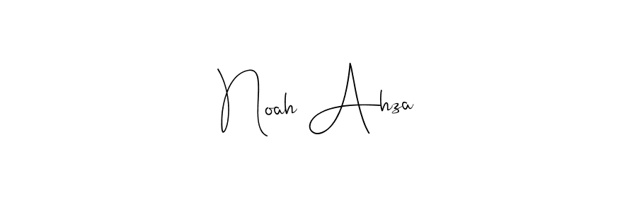 Noah Ahza stylish signature style. Best Handwritten Sign (Andilay-7BmLP) for my name. Handwritten Signature Collection Ideas for my name Noah Ahza. Noah Ahza signature style 4 images and pictures png