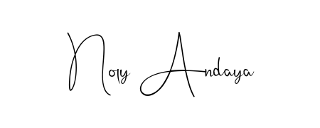 A modern signature idea for name Noly Andaya using Andilay-7BmLP font. Clean strokes and elegant curves make it stand out instantly. Noly Andaya signature style 4 images and pictures png